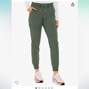 Med Couture Olive Green Jogger Scrub Pants
